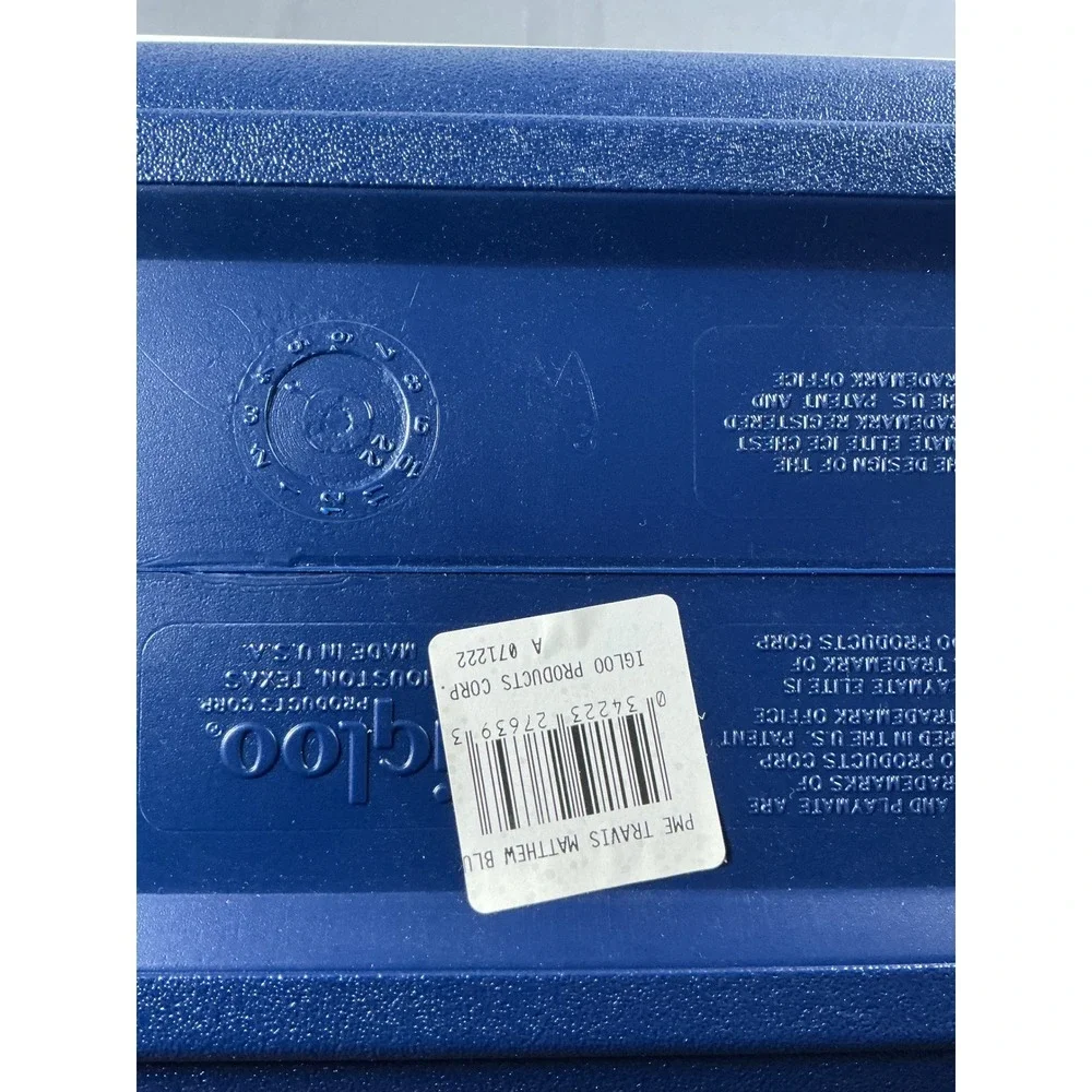 Igloo TravisMathew The 7s‎ Club Playmate Elite Cooler Tie Dye Blue White 16 Qt